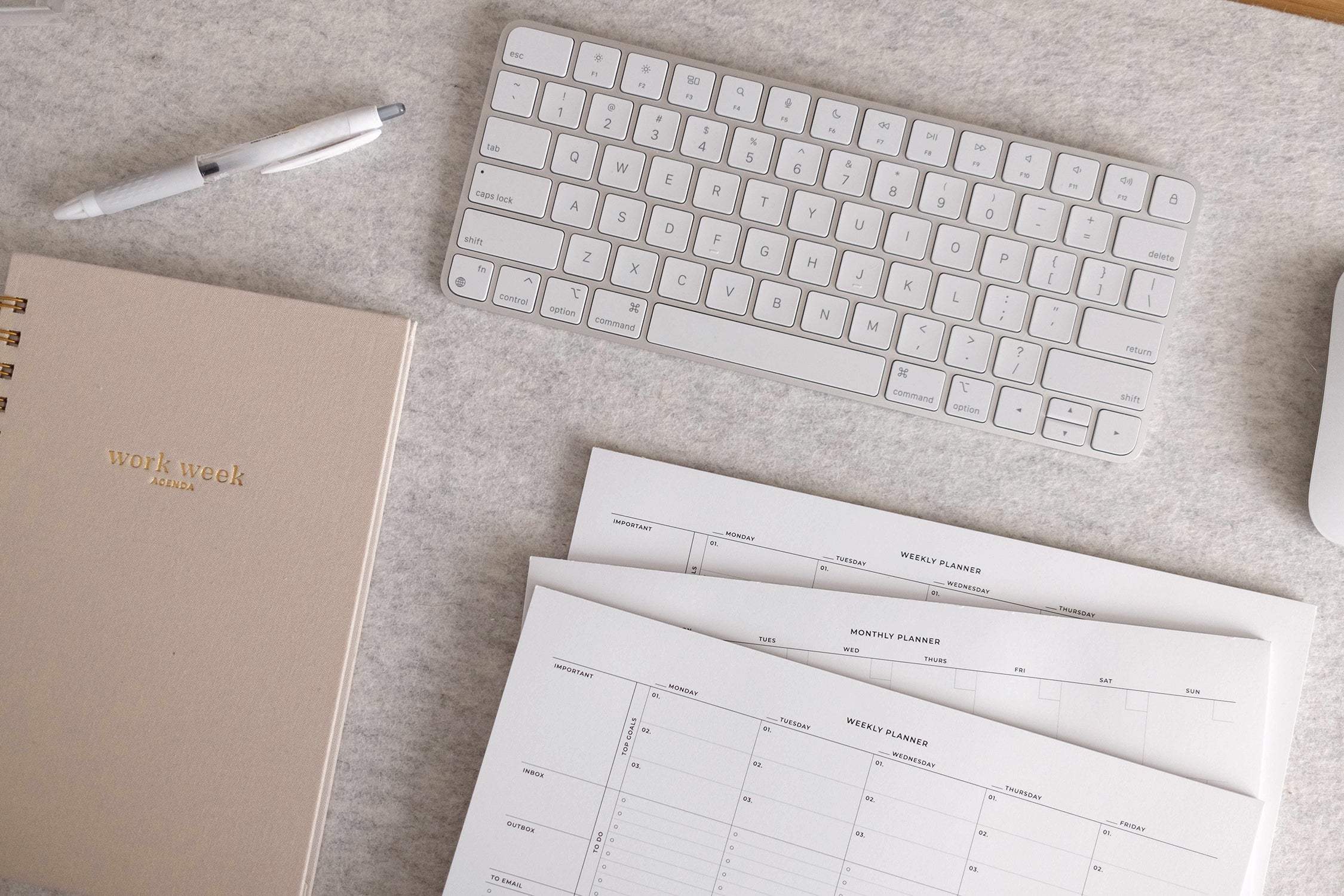 Notepads – Work Week Agenda