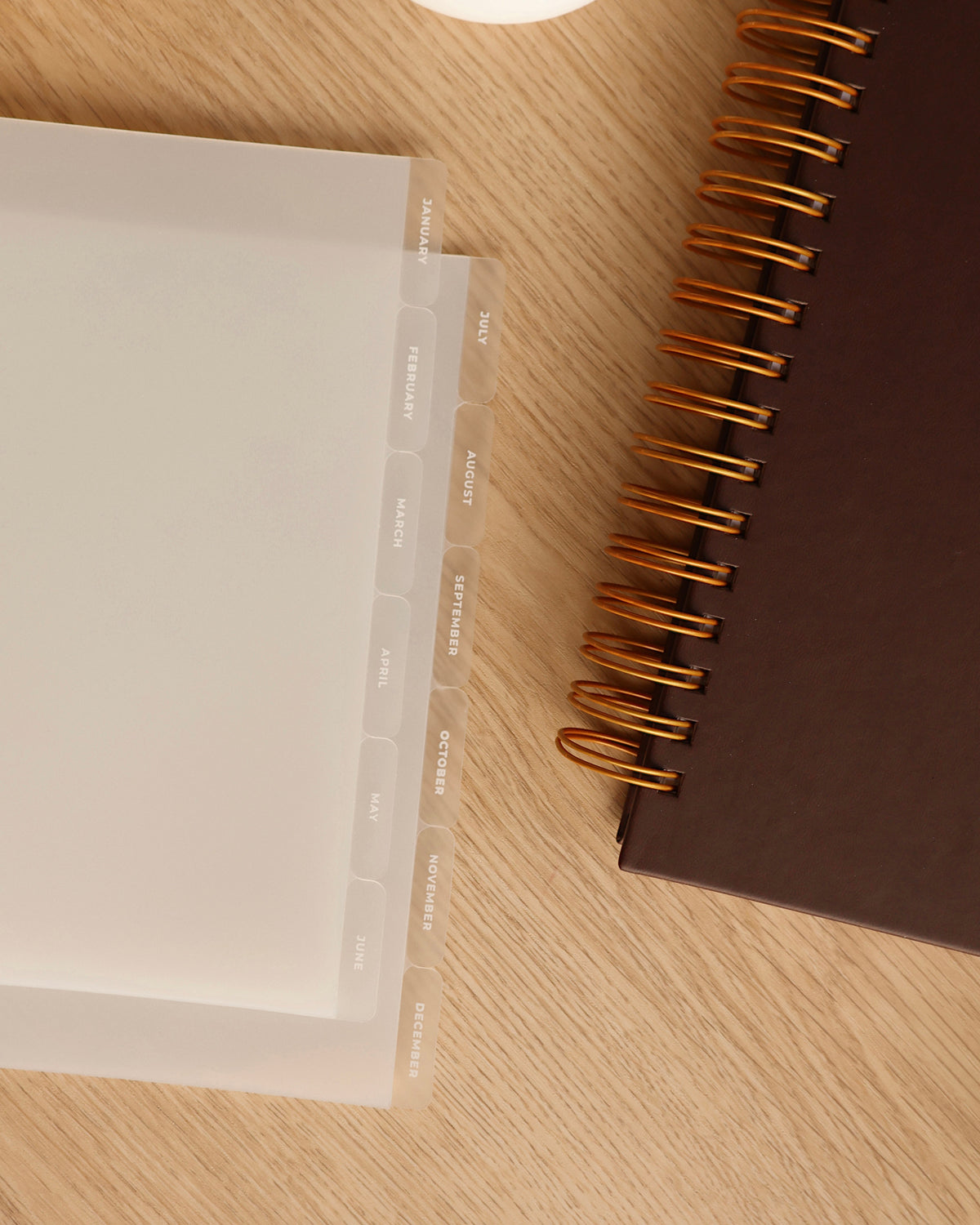 Monthly Divider Tabs | Half Letter Discbound