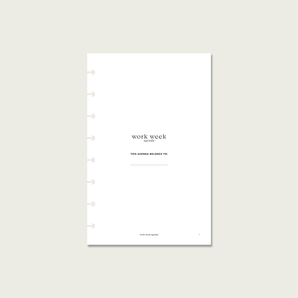 2027 Dated Planner Inserts | Half Letter Discbound