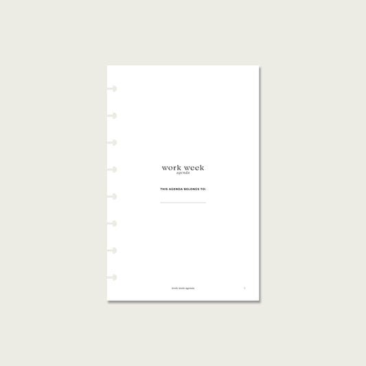 2027 Dated Planner Inserts | Half Letter Discbound