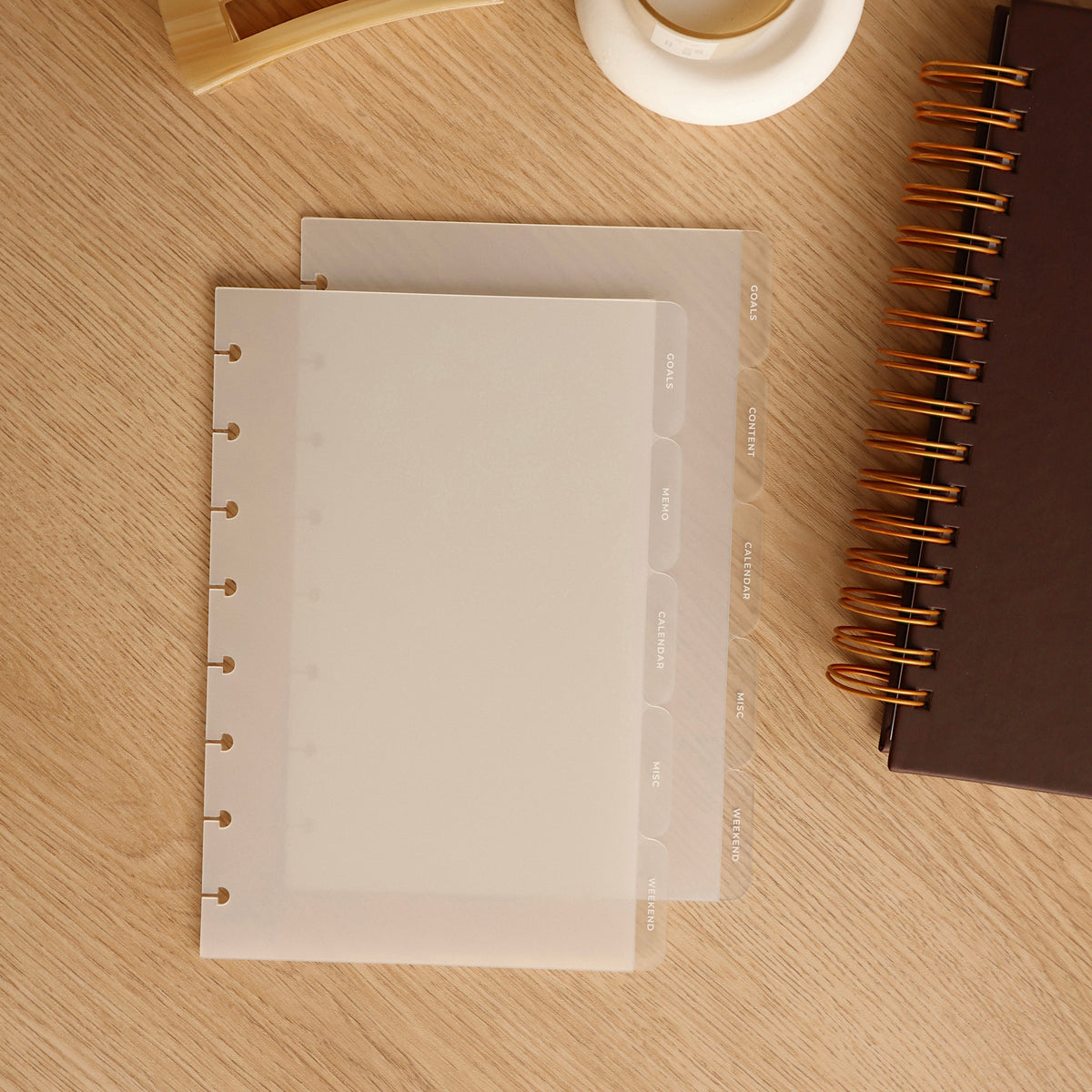 Side Signature Divider Tabs | Half Letter Discbound