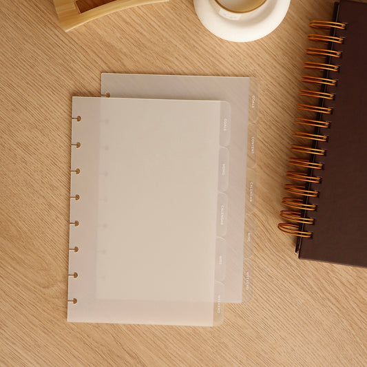 Side Signature Divider Tabs | Half Letter Discbound