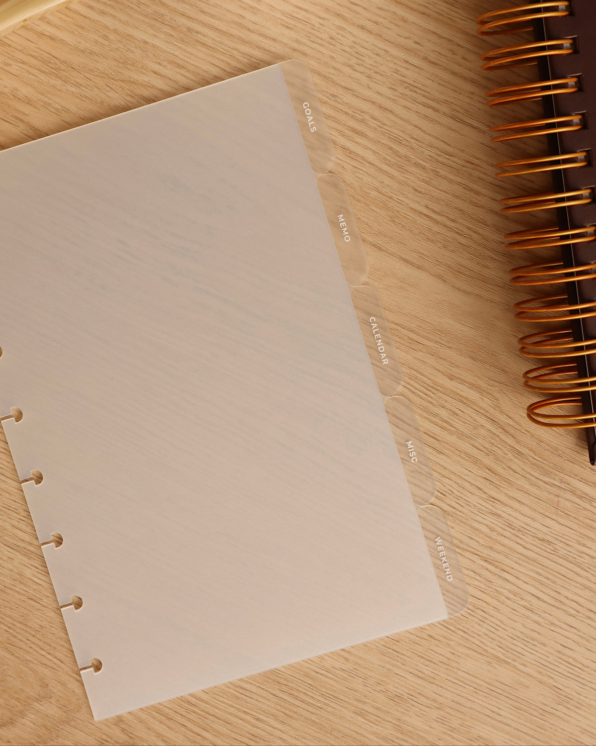 Side Signature Divider Tabs | Half Letter Discbound