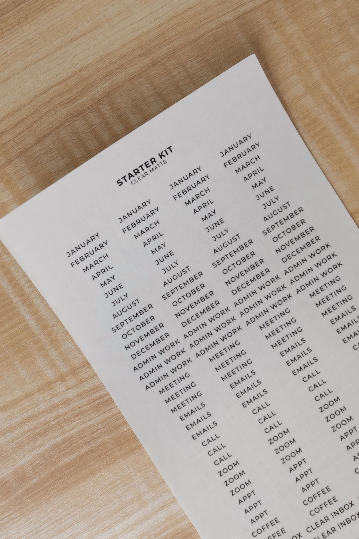 Starter Kit Label Stickers