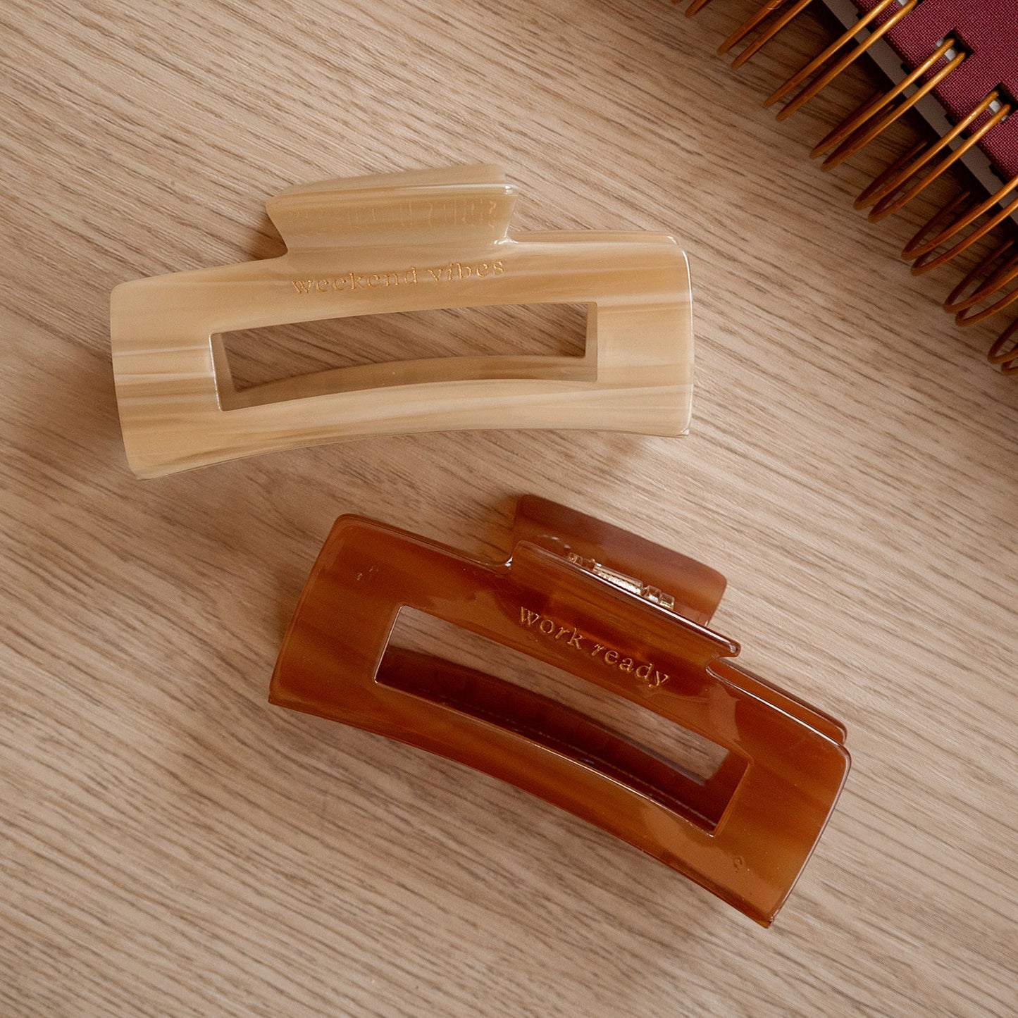 Work & Weekend Hair Clip Duo