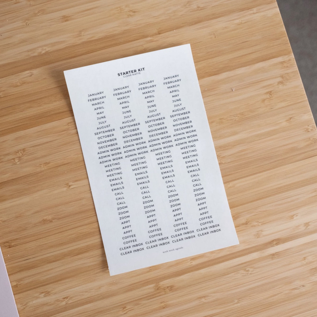 Starter Kit Label Stickers