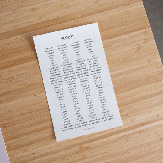 Starter Kit Label Stickers